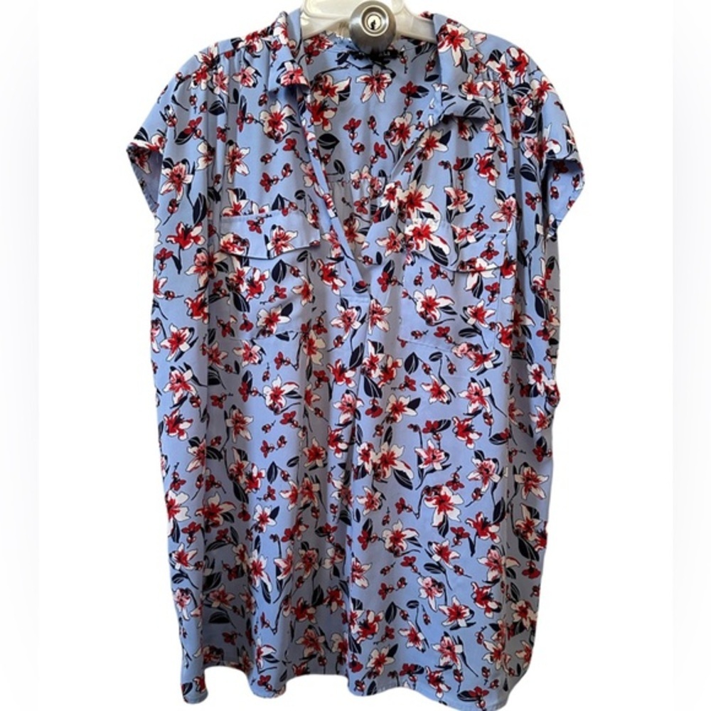 Roz& Ali size 2X women’s floral top